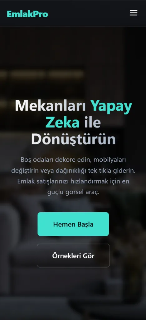 EmlakPro SaaS Platformu - Mobil Uygulama Arayüz Yazılımı