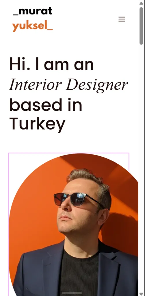 Murat Yüksel Portfolyo Projesi - Mobil Uyumlu Responsive Tasarım